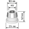 Керамический держатель сопла D21,4 (M11) для Raytools  арт.120515092A - st-e.info - Барнаул
