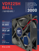 Вентилятор  VD 9225H Ball (качения) 12V, 3000 об.мин, 0,3А - st-e.info - Барнаул