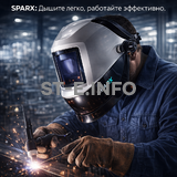 Маска сварщика Sparx с устройством подачи воздуха - st-e.info - Барнаул