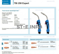Горелка для полуавтоматической сварки TBi 250 Expert, длина 5 m. - st-e.info - Барнаул