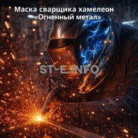 Маска сварщика хамелеон «Огненный метал» (YXE-718G PRO) - st-e.info - Барнаул