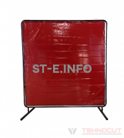 Экран защитный 1.74х1.74m, красный - st-e.info - Барнаул